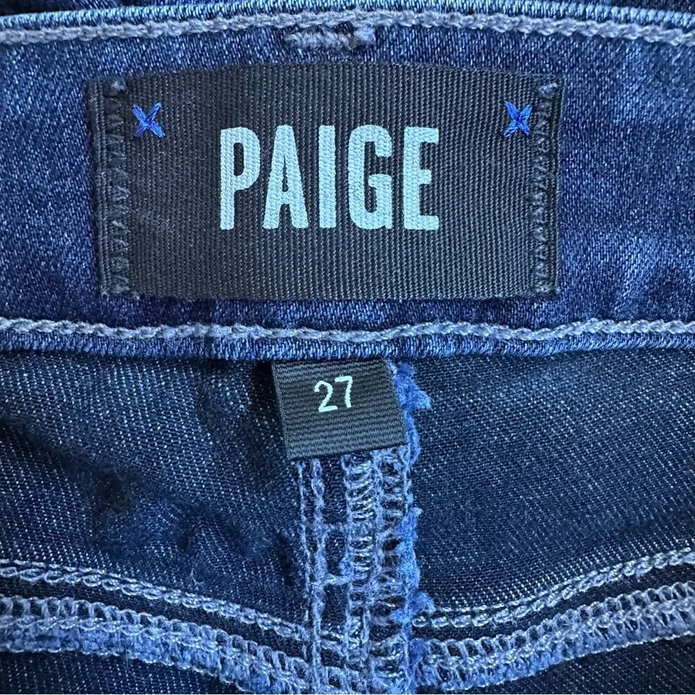 Paige Women's Skyline Skinny Blue Stretch Denim Jeans‎ Size 27